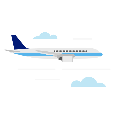Illustration of an airplane