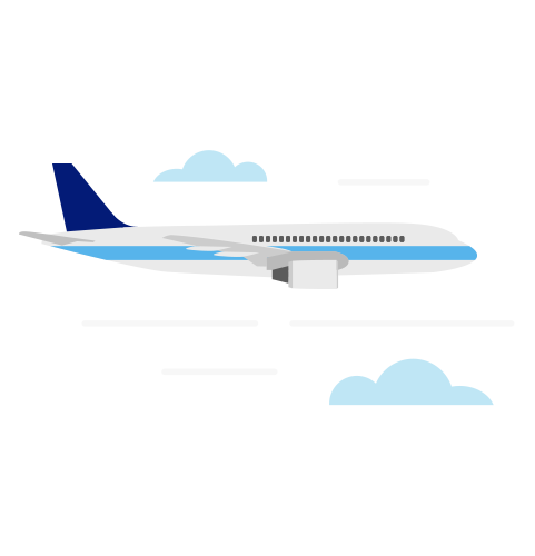 Illustration of an airplane